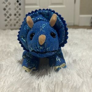 Blue dinosaur stuffed animal